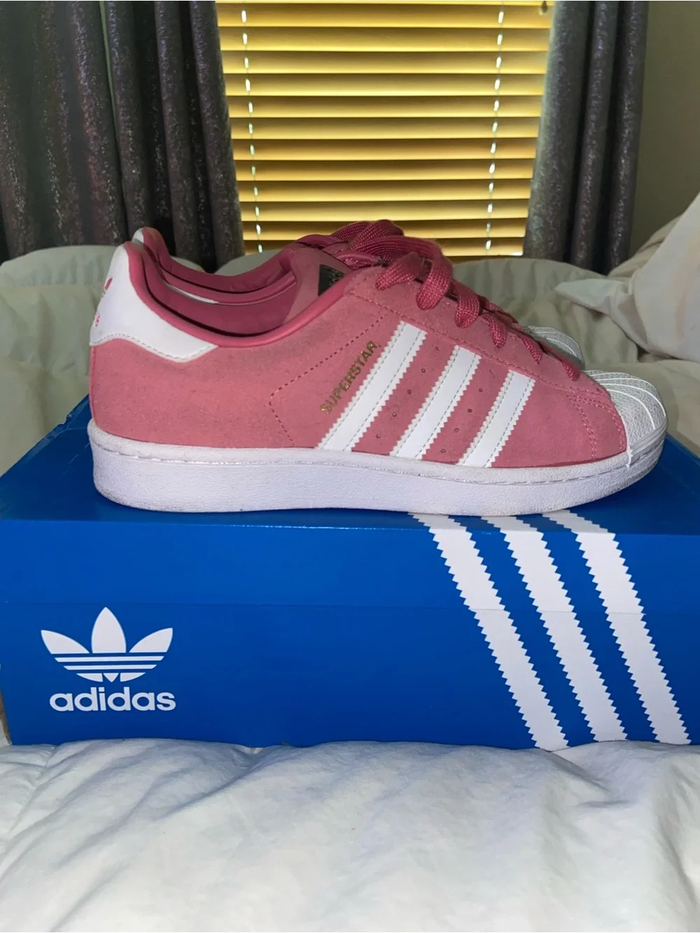 adidas Pink Athletic Sneakers with White Insole Detail